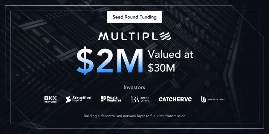 DePINネットワーク層Multiple Networkが200万ドルのシードラウンド資金調達を完了、OKX Venturesなどが参加