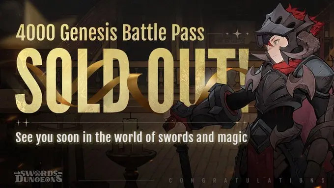 Web3 游戏 Swords & Dungeons 创世 NFT 售罄，地板价上涨超 50%