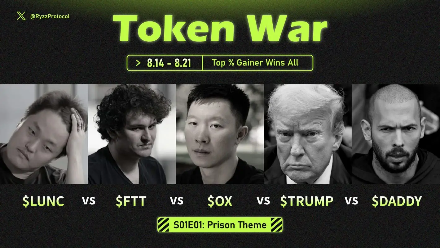 Ryzz Protocol 推出監獄主題的「Token War」活動