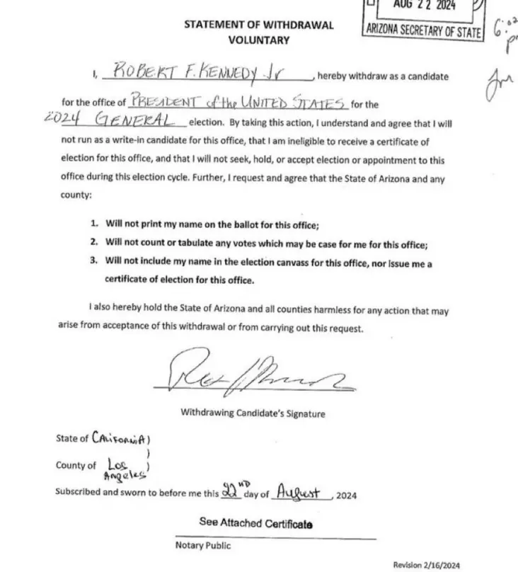 Foreign media: Robert F. Kennedy Jr. withdraws from the 2024 U.S. presidential election