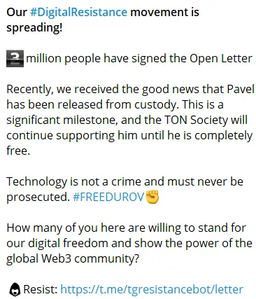 Tonコミュニティのデジタル抵抗運動には、400万人が公開書簡に署名しています。