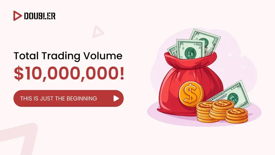 數據：Doubler Pro 版本總交易量已突破 1000 萬美元