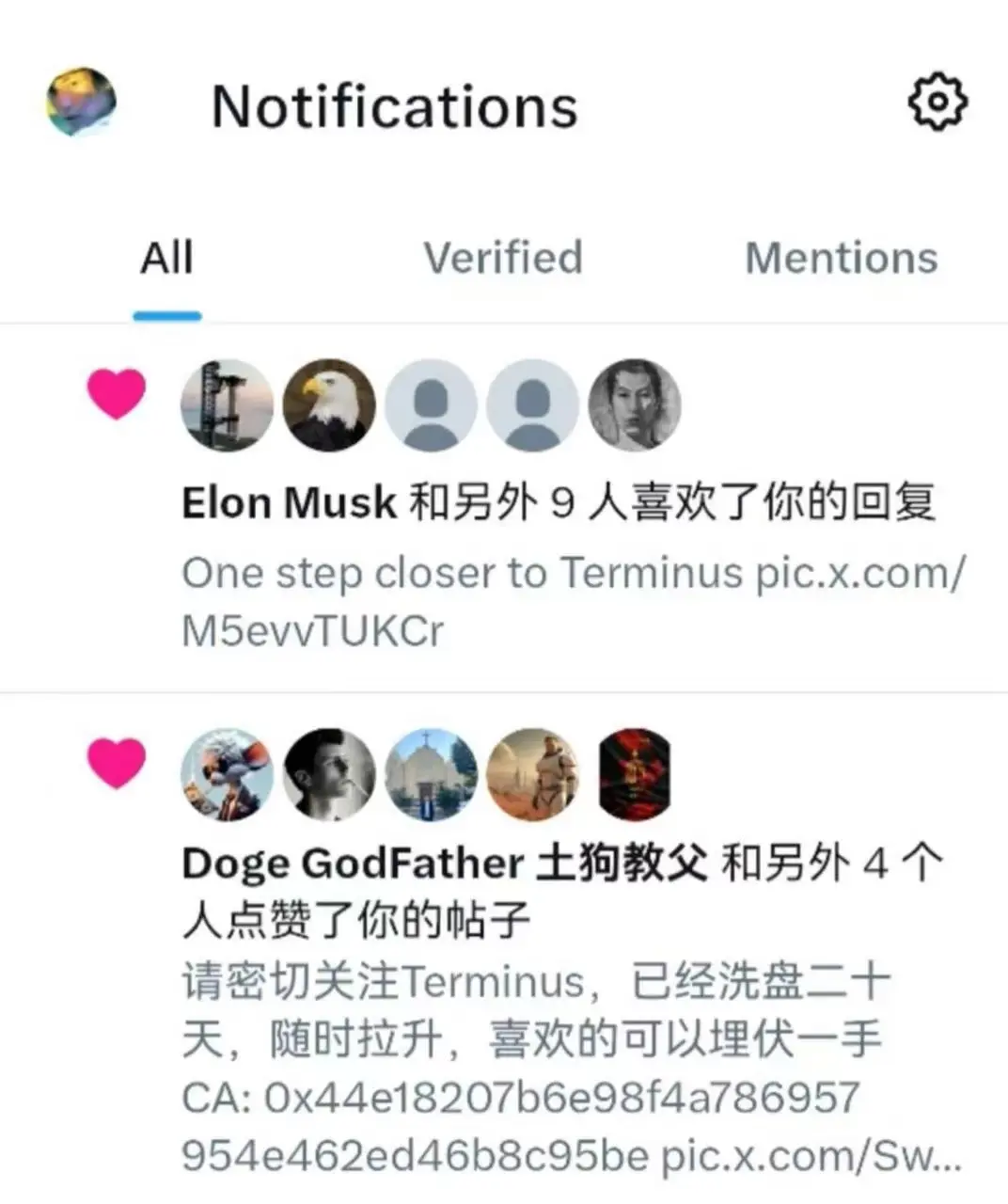 马斯克点赞小写 Terminus 社区成员 Rayne 推文