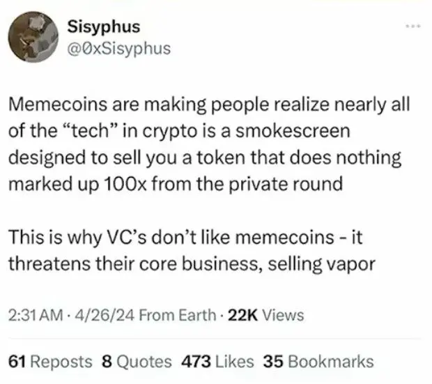 I posted a MEME, this is what I learned from it