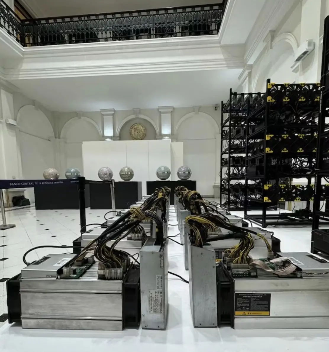 The Central Bank of Argentina held a live Bitcoin mining exhibition