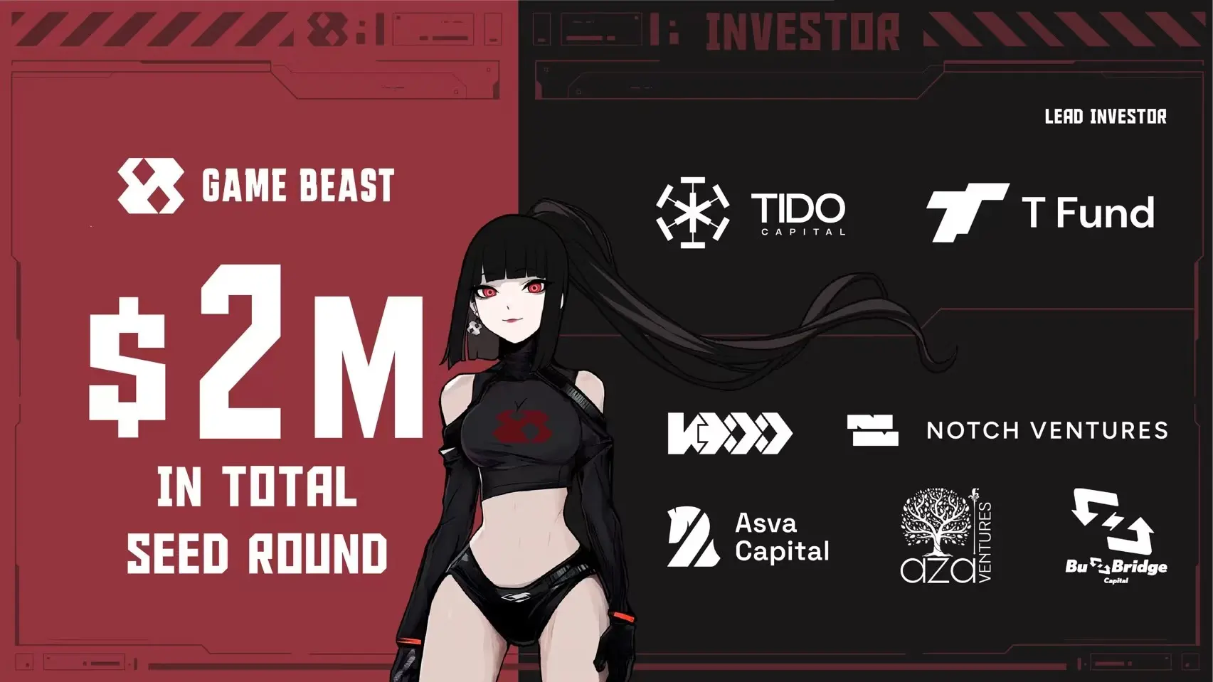 Web3 游戏平台 GameBeast 完成 200 万美元融资，Tido Capital 和 T Labs 领投