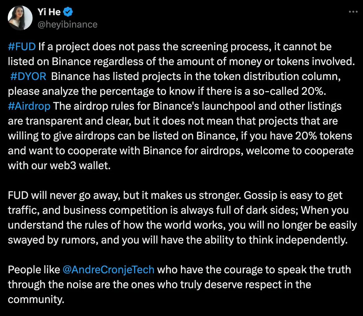 Rumors abound, is the exorbitant listing fee of Binance true or false?