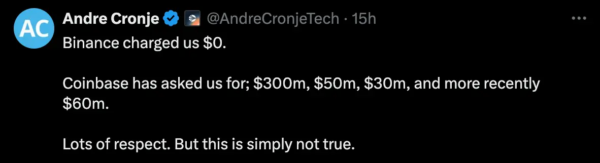 Rumors abound, is the exorbitant listing fee of Binance true or false?