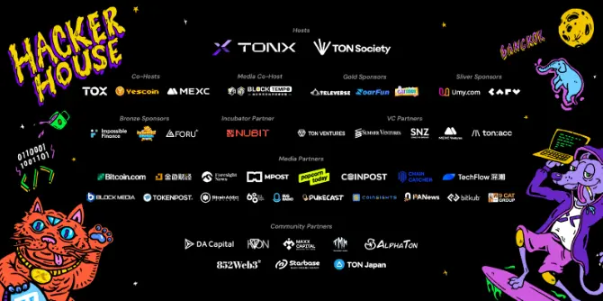TON developers gather! The first TONX and TON Society hosted TON Hacker House Bangkok makes a grand debut at Devcon Thailand