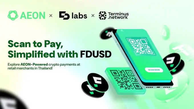 支付協議 AEON 攜手 FDUSD 發行商 First Digital Labs 共同在東南亞推進加密支付