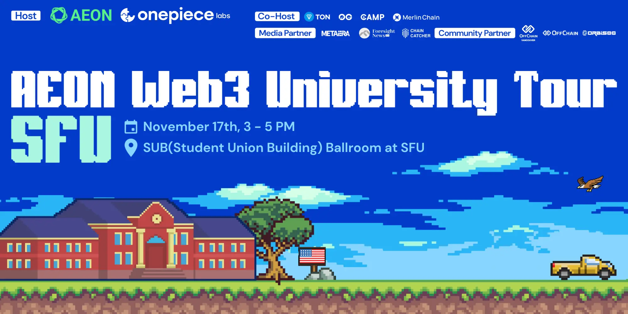 AEON Web3 高校行即將收官，最後一站將落地西蒙弗雷澤大學（SFU）