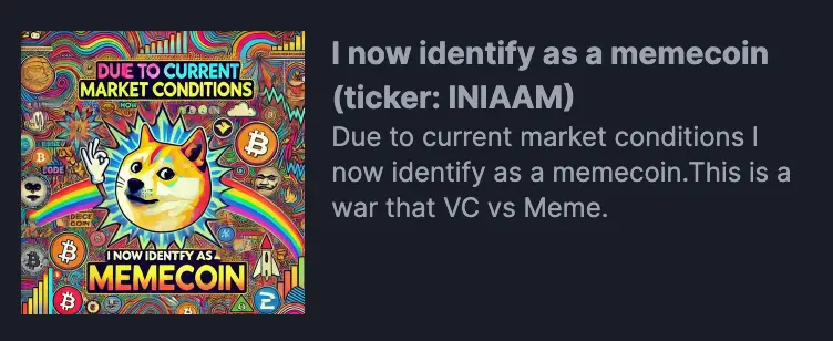 The wind of identifying as a Meme has blown into every corner of the crypto world