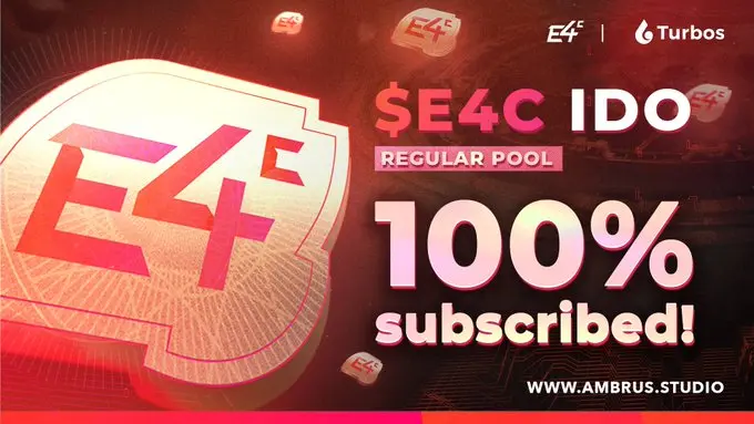 Ambrus Studio 原生代币 $E4C 已完成公募轮 IDO