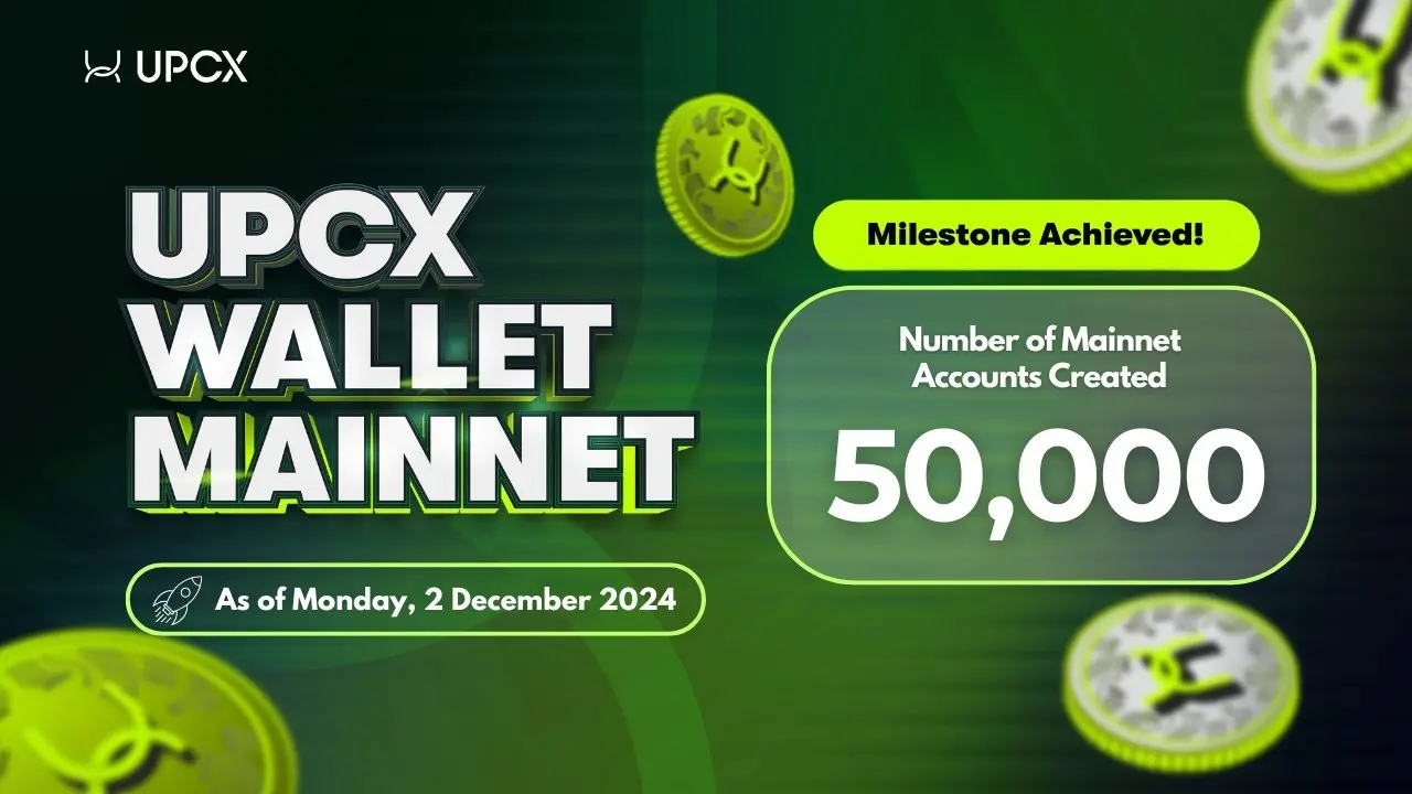 Data: The number of users of the UPCX ecological wallet has exceeded 50,000