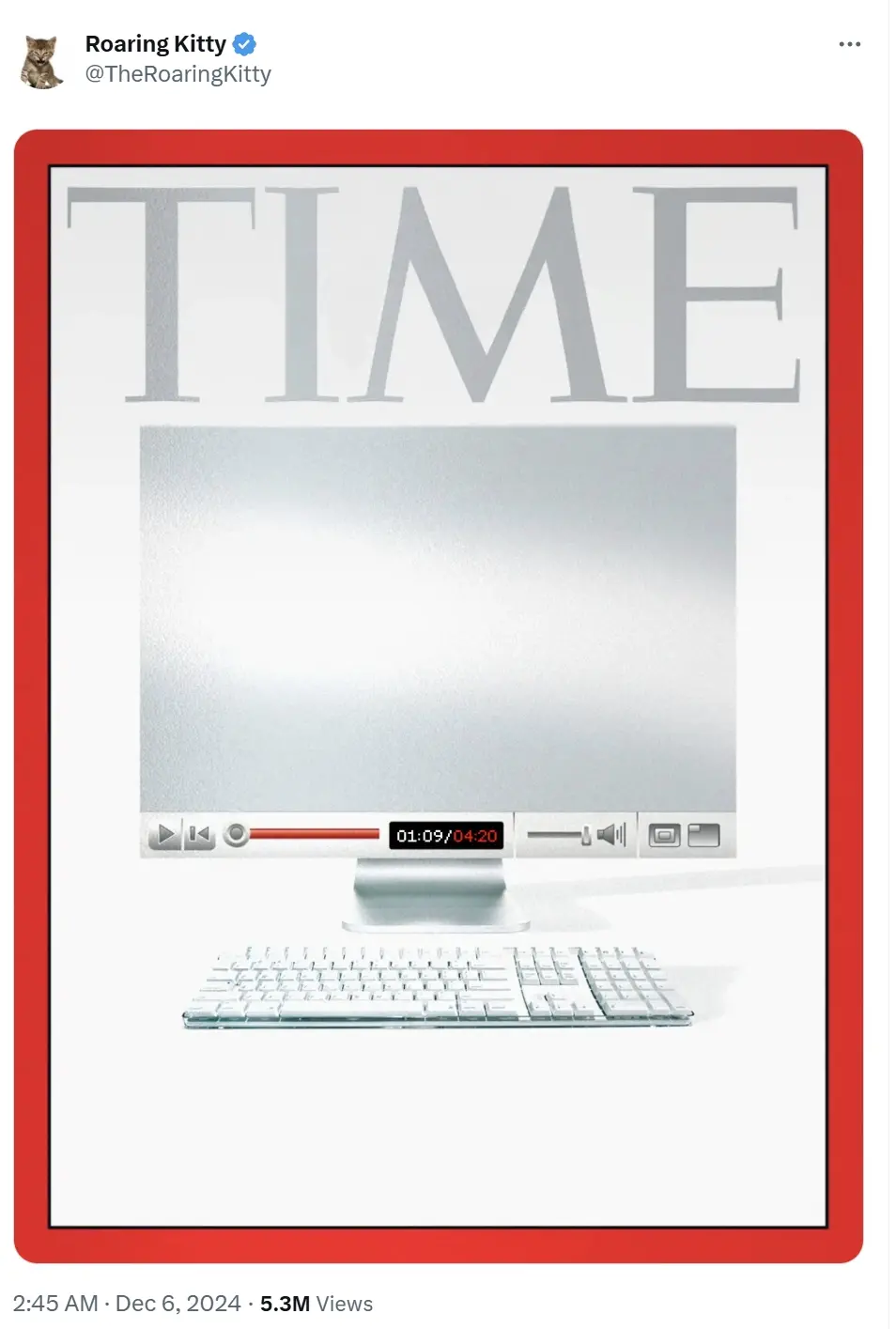 Roaring Kitty 오늘 아침 다시 한 번 트윗하여 Meme 코인 GME가 잠시 50% 상승했습니다