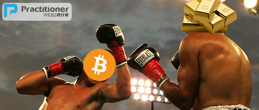 The blood bar of God has appeared! 100,000 bitcoins have stepped onto the stage to challenge gold