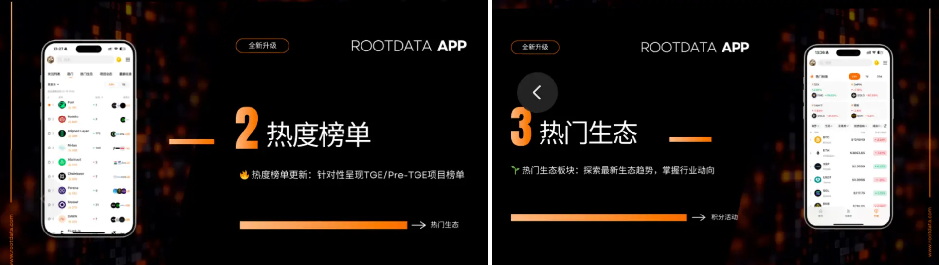 RootData APP 新增“代币解锁”等功能,持续提升用户交易决策质量