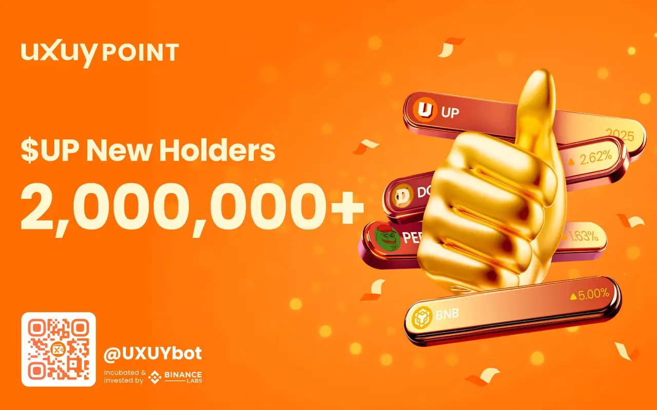 UXUY Point ($UP) 持有者突破 200 万，链上交易赚积分模式上线