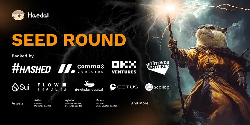 Sui 生态流动性质押协议 Haedal Protocol 完成种子轮融资，Hashed 等参投