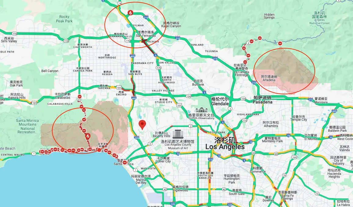 Los Angeles fire line, the anxious cryptocurrency tycoons and the mansions in peril