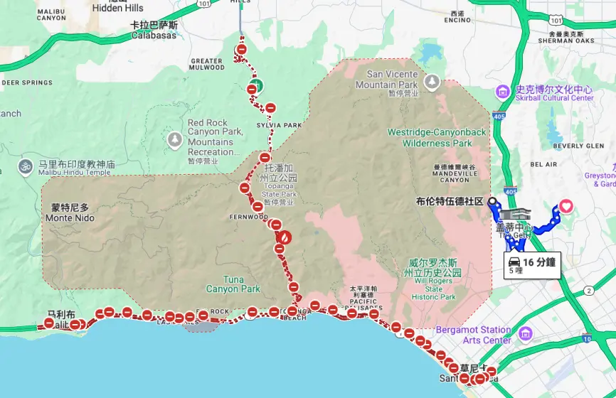 Los Angeles fire line, the anxious cryptocurrency tycoons and the mansions in peril