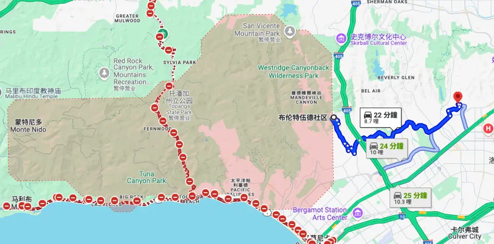 Los Angeles fire line, the anxious cryptocurrency tycoons and the mansions in peril
