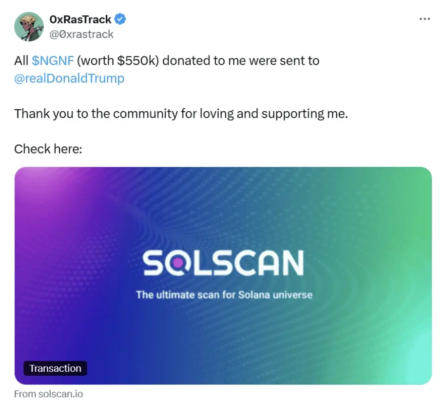 $NGNF: From a Song to a MEME Community
