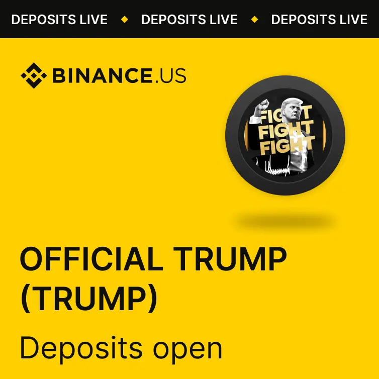 Binance.US 将上线 Official Trump(TRUMP)