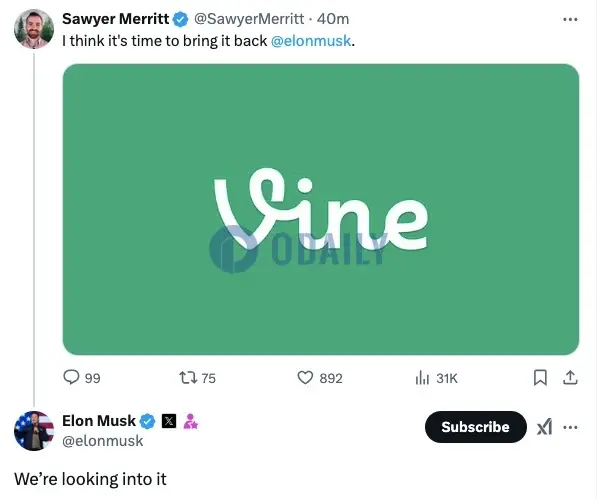 創業者が発行したコインが2億ドル、マスクの短編動画Vineが再登場