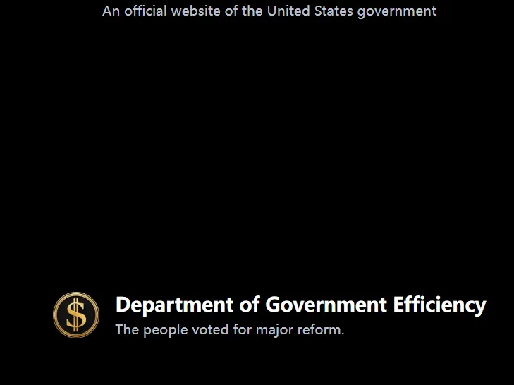 The official website of the U.S. government's efficiency department allegedly removed the logo featuring Shiba Inu elements