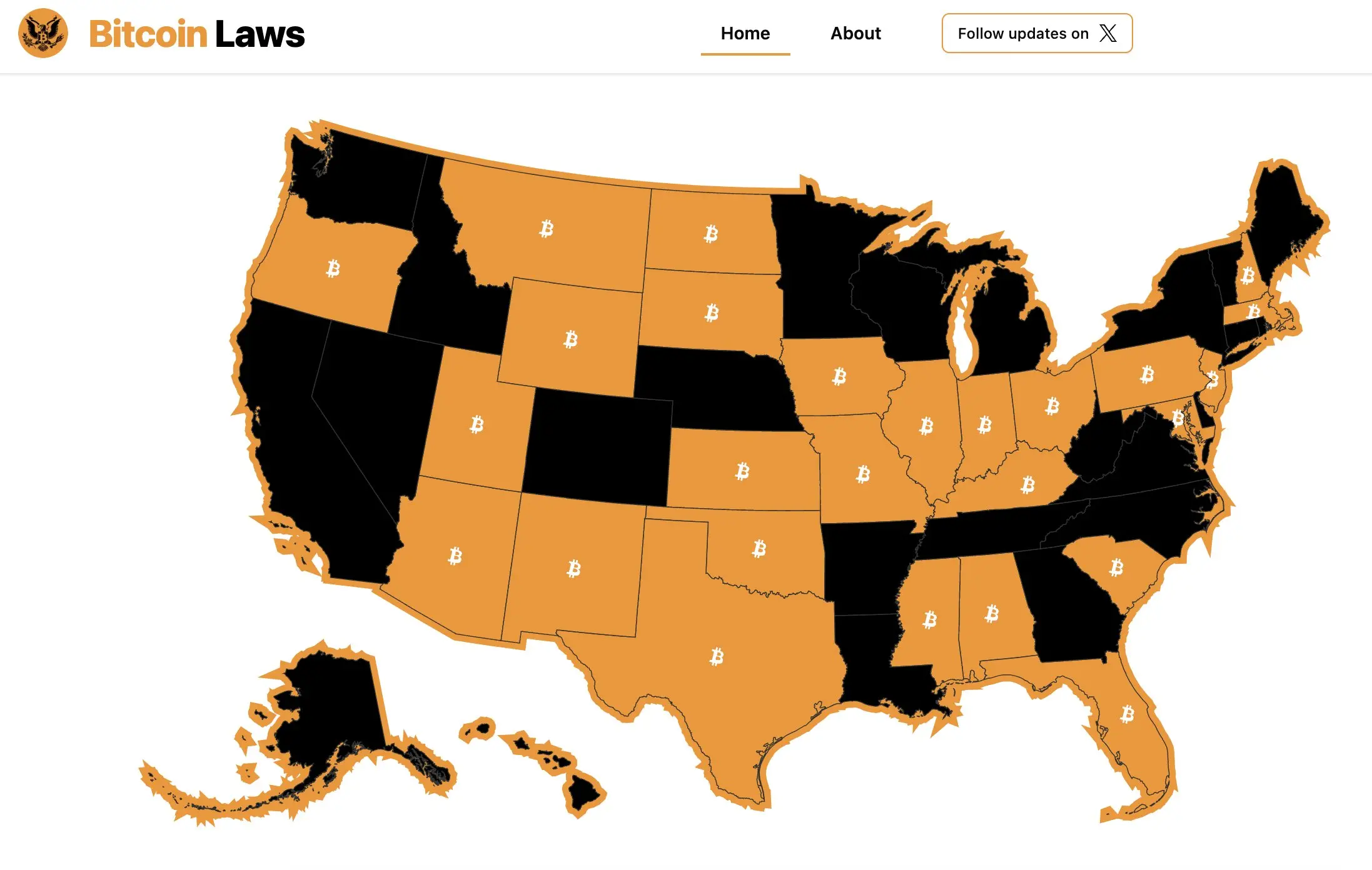 目前美國共有 27 個州提出了比特幣和數字資產法案