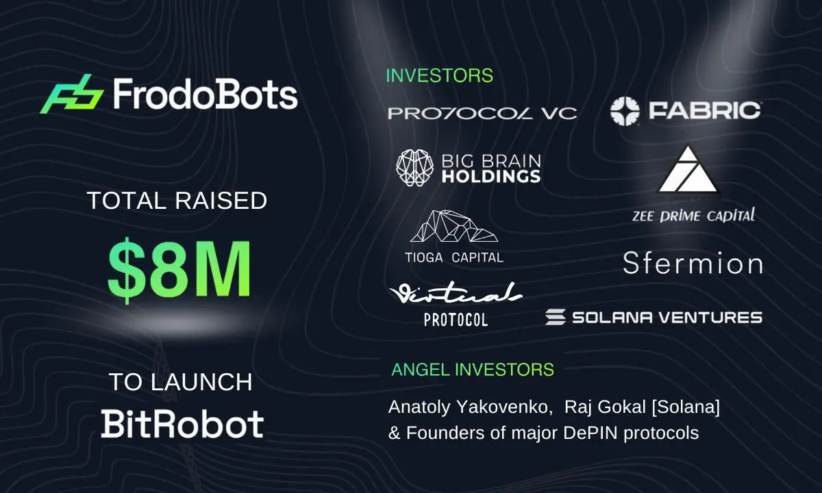 FrodoBots 完成 800 万美元融资，Protocol VC 领投