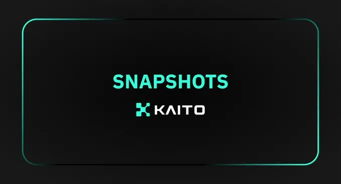 Kaito AI ：已完成 $KAITO Yaps 快照拍摄