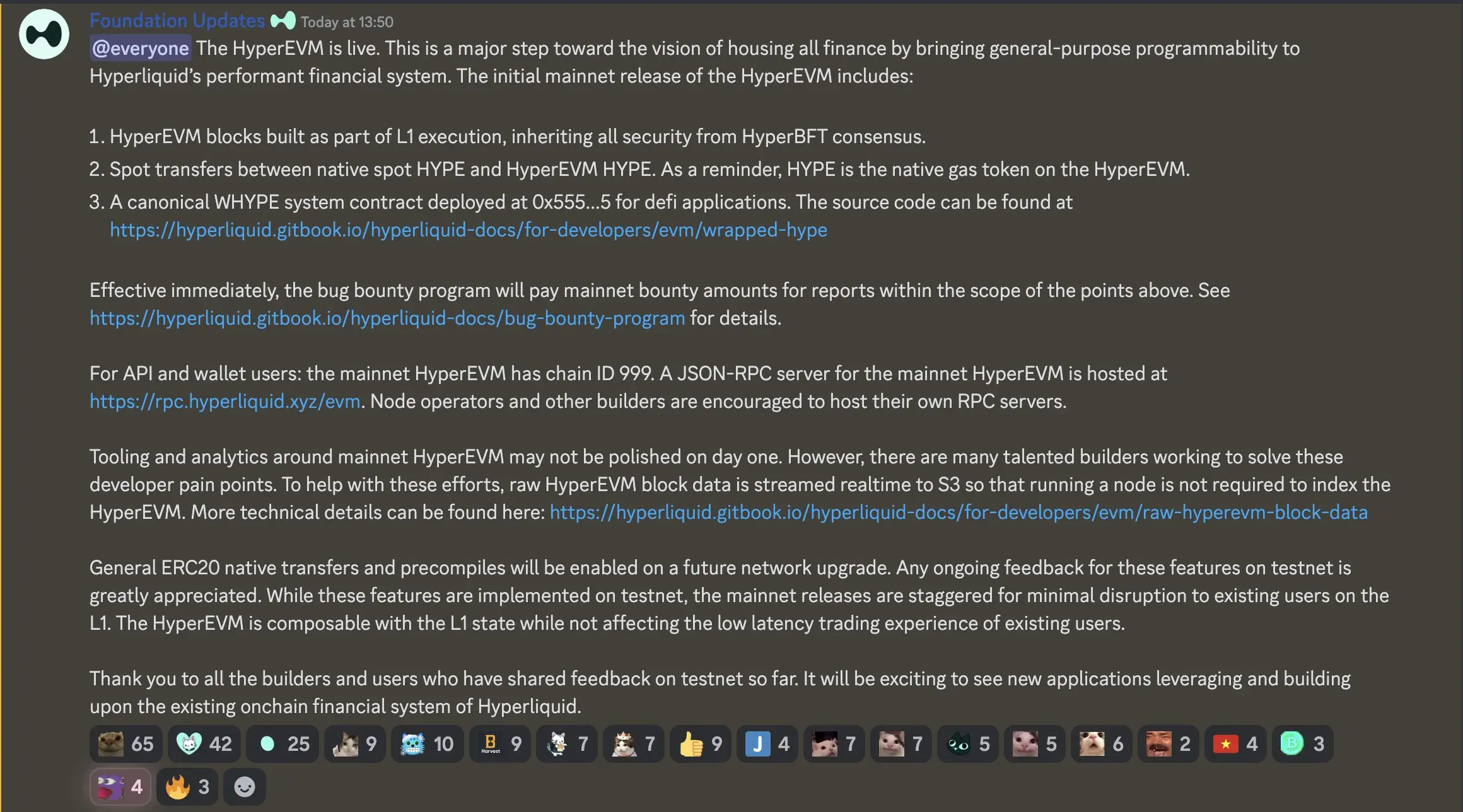 Hyperliquid: HyperEVM mainnet is now live