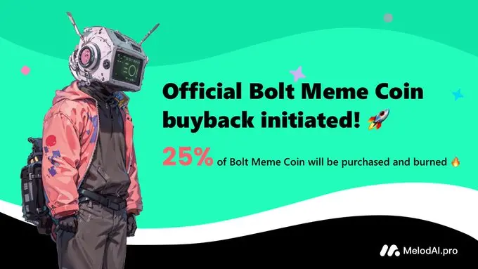 Bolt Meme coin 官方回購已開啟