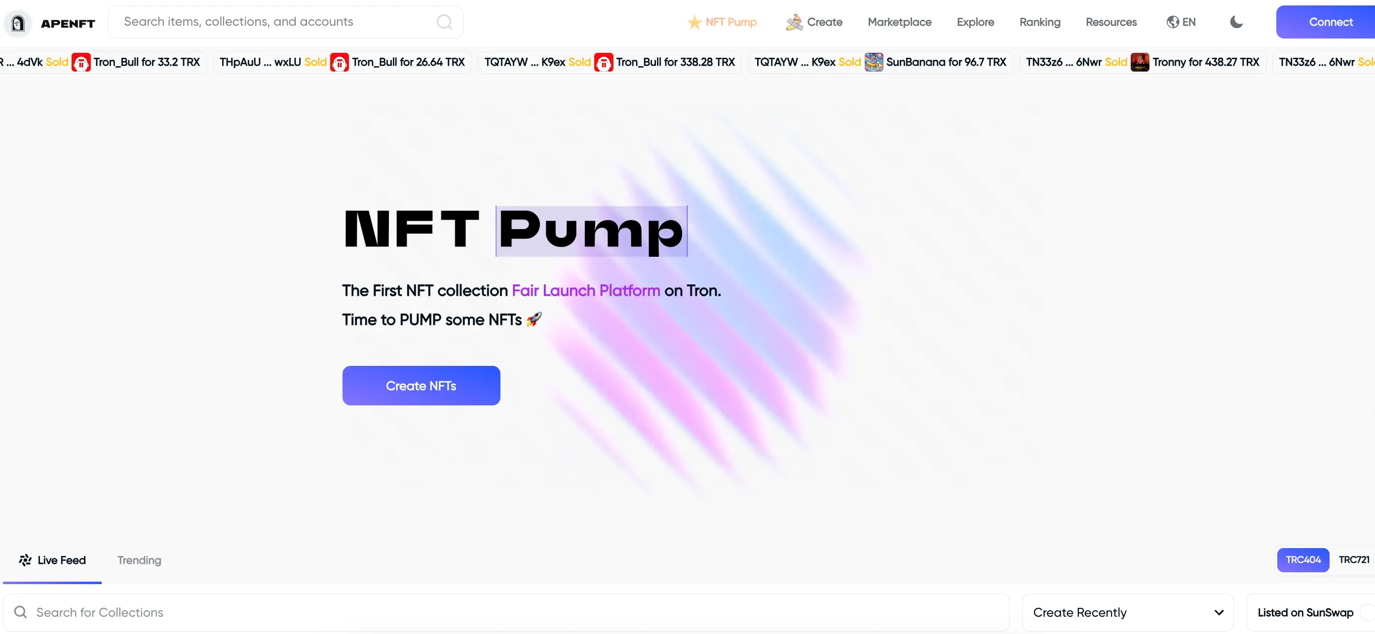 APENFT の NFT Pump が TRC-404 標準を発表し、トロンエコシステムの NFT 取引モデルを革新しました。