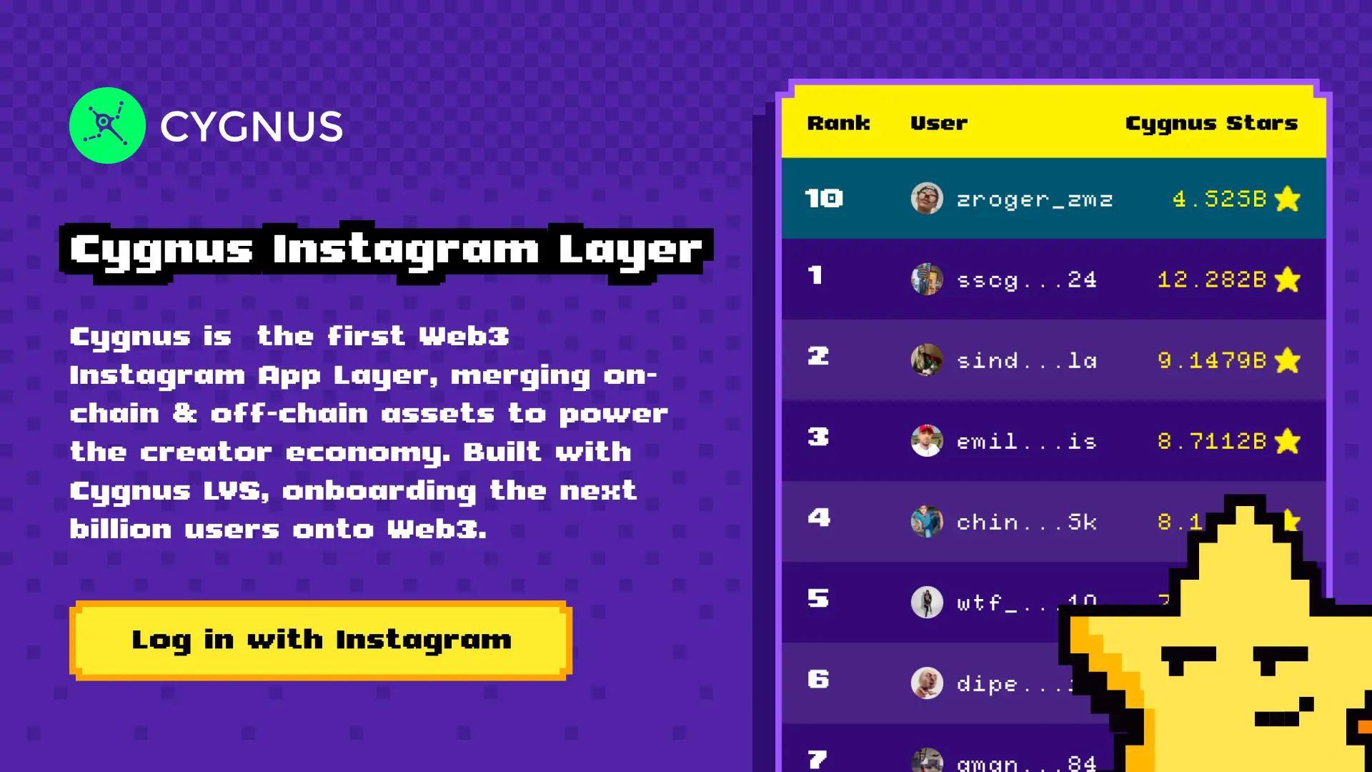 Cygnus – 首个 Web3 Instagram App Layer,已吸引用户超 600 万