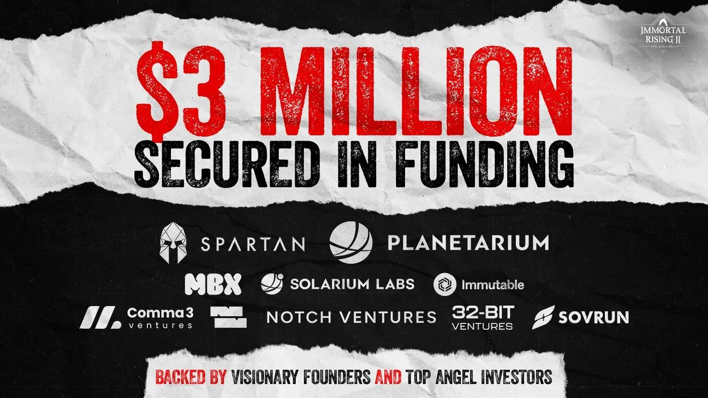 链游开发商 Planetarium Labs 完成 300 万美元融资，Immutable 等参投