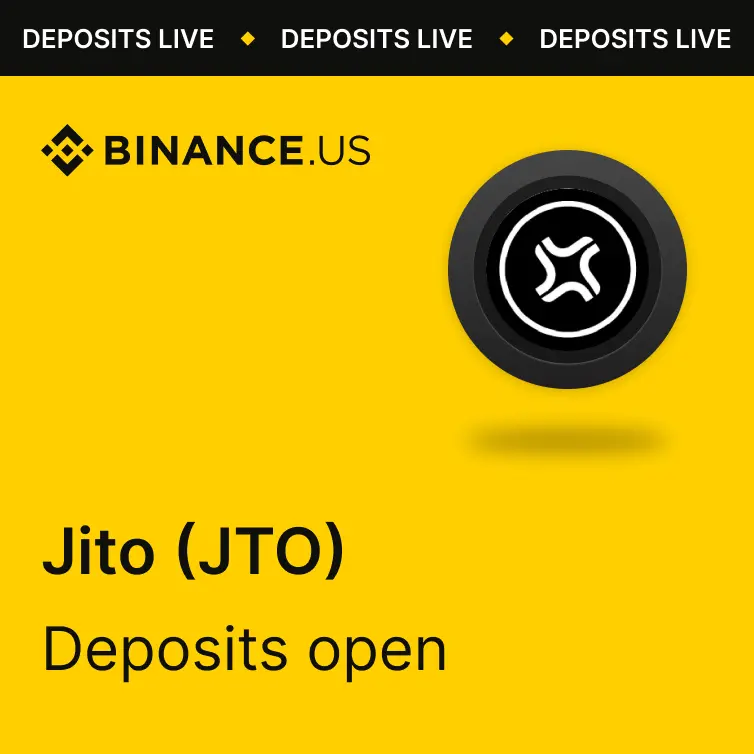 Binance.US 将上线 JTO/USDT 交易对