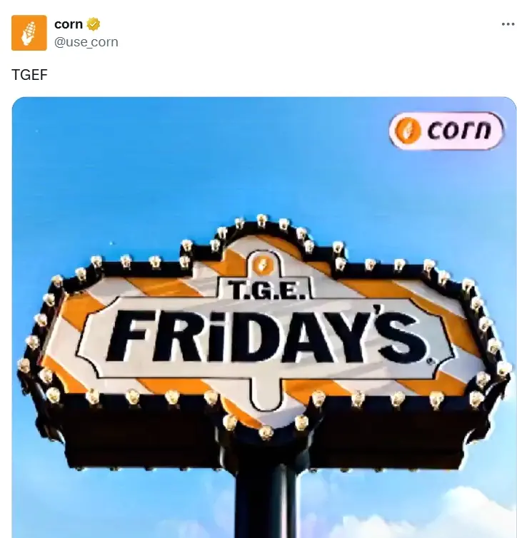 BTCFi 프로토콜 Corn은 3월 28일 TGE를 진행합니다