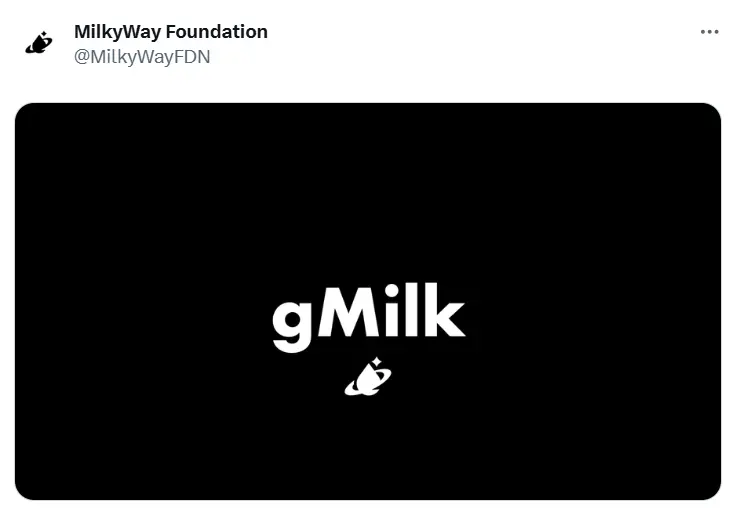 MilkyWay基金会の公式アカウントが登録されました。