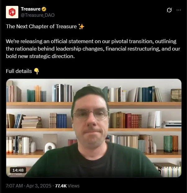 How did TreasureDAO, aiming to be the Web3 Nintendo, head towards failure?