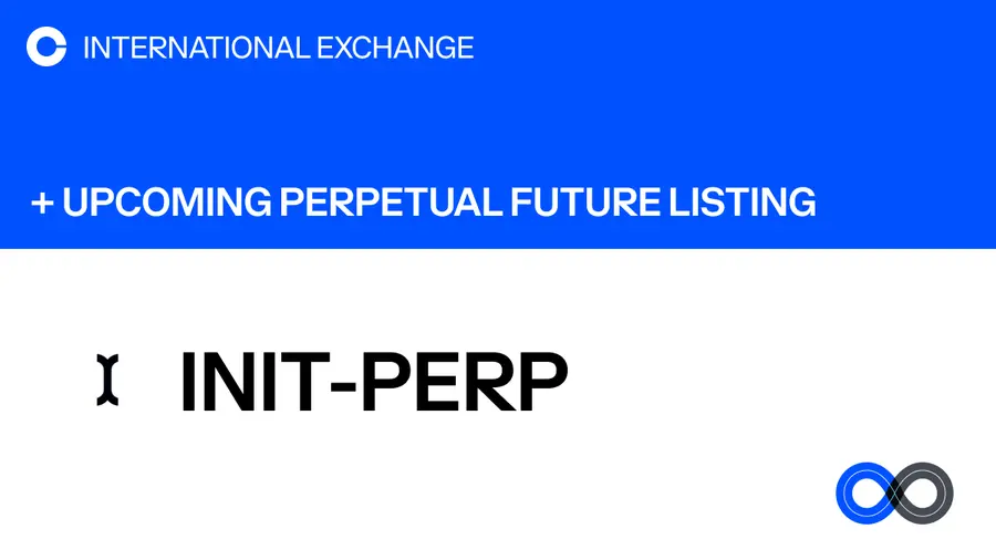 Coinbase 国际站将上线 INIT 永续合约