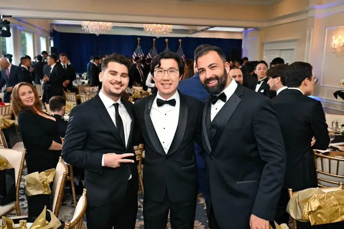 트럼프 만찬 현장 사진 공개, 로닌 공동 창립자, 매직 에덴 공동 창립자 등 참석