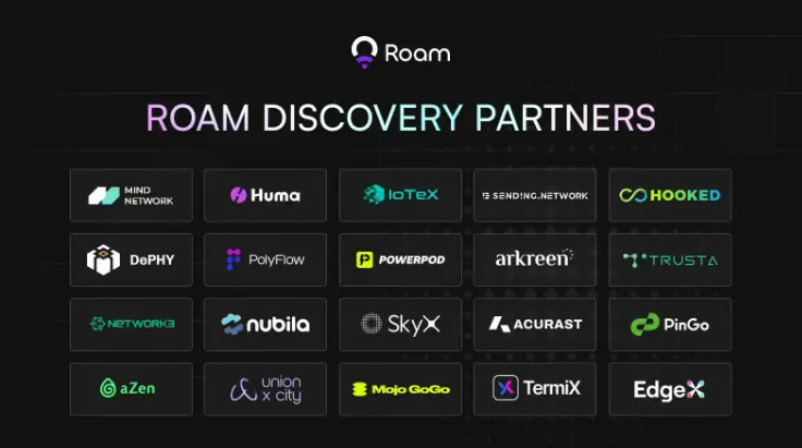 Roam Discovery ecosystem adds 7 new projects to collaboratively promote the large-scale implementation of Web3 applications