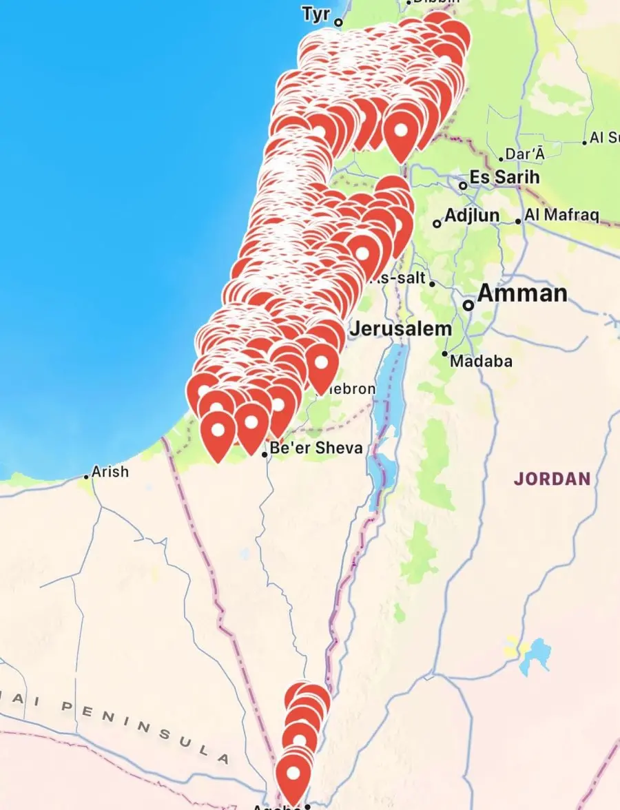 伊朗对以色列发动新一轮导弹袭击，以色列全境响起警报