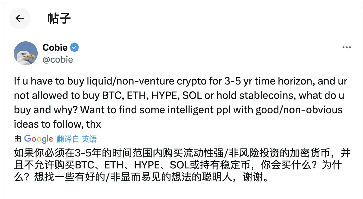 Besides BTC and ETH, what are the best crypto investment targets in the eyes of these big players for the next 3-5 years?