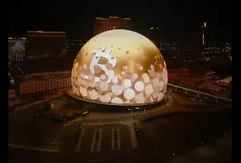 Zhao Changpeng: I'm very happy to see BTC ads on the giant Sphere in Las Vegas