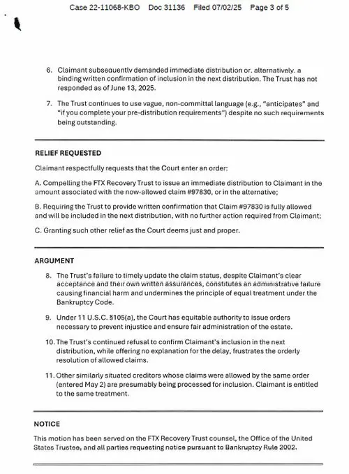 FTXの最新破産賠償リストが公開され、49の国と地域のユーザーは賠償を受けられない可能性があります。