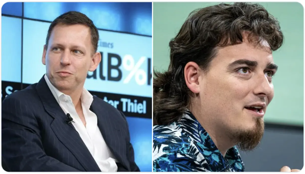 Peter Thiel and Palmer Luckey